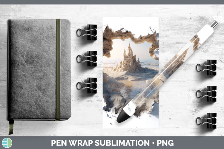 GorgeousSea 3D Hole Pen Wrap design.