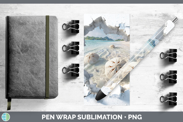 GorgeousSea 3D Hole Pen Wrap design.