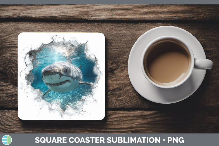 GorgeousSea 3D Hole Square Coaster design.