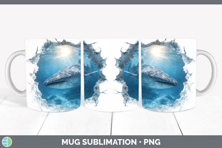 GorgeousSea 3D Hole Mug Wrap design.