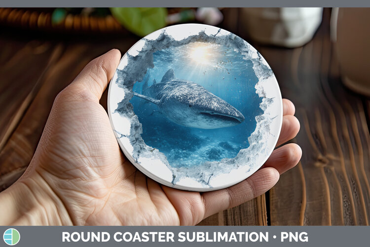 GorgeousSea 3D Hole Round Coaster design.
