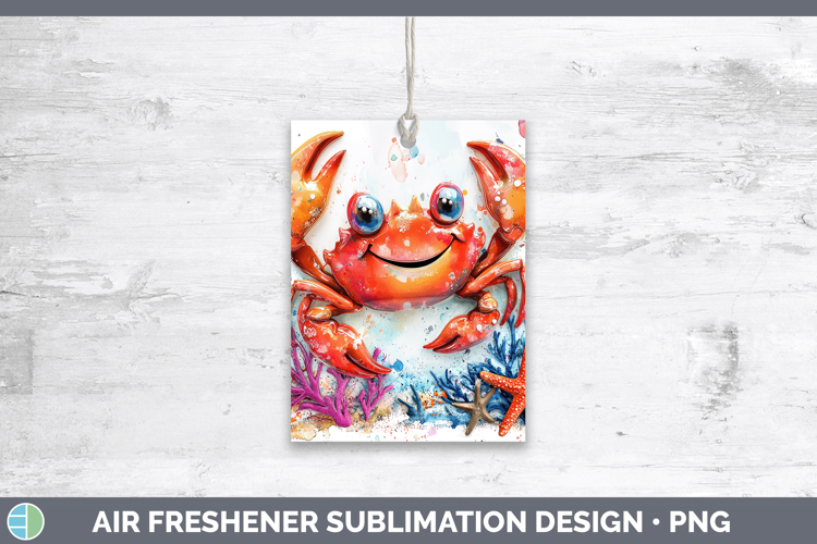 Sea Adorable Crab Air Freshener Sublimation Car Freshener De
