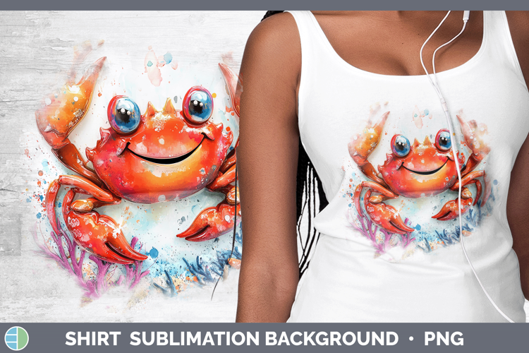 Sea Adorable Crab Shirt Sublimation Sublimation Background D