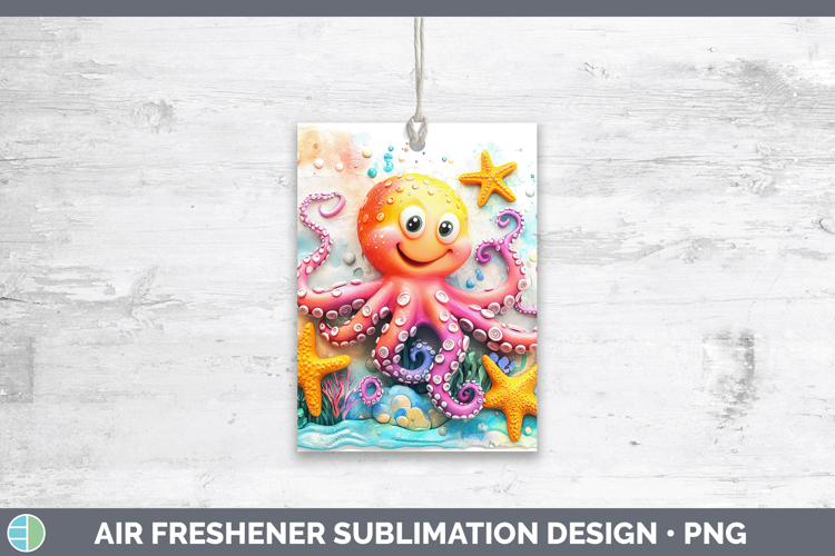 Sea Adorable Octopus Air Freshener Sublimation Car Freshener