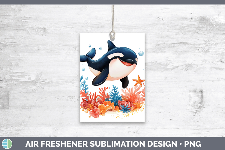 Sea Adorable Orca Air Freshener Sublimation Car Freshener De