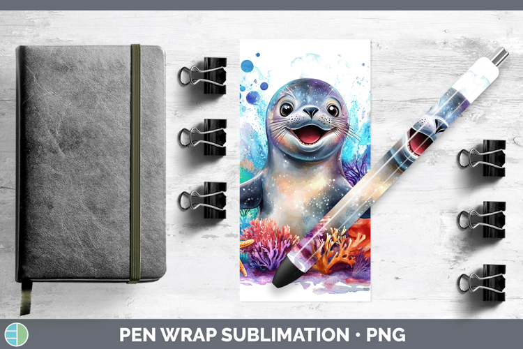 Sea Adorable Seal Pen Wrap Sublimation Pen Designs