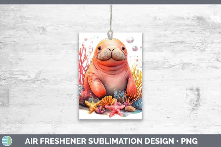 Sea Adorable Walrus Air Freshener Sublimation Car Freshener