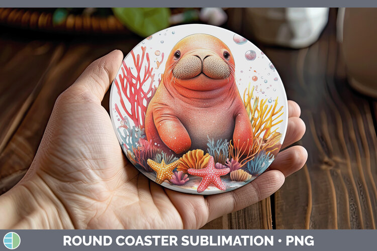 GorgeousSea Adorable Round Coaster design.