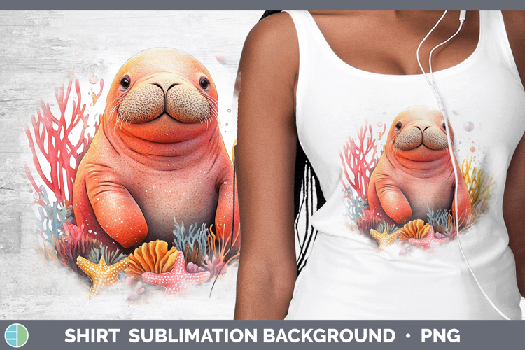 Sea Adorable Walrus Shirt Sublimation Sublimation Background