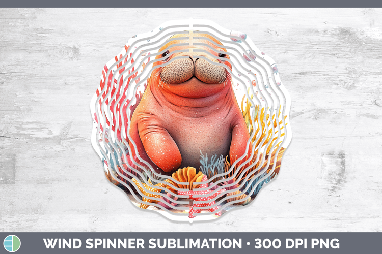 Sea Adorable Walrus Wind Spinner Sublimation Spinner Designs