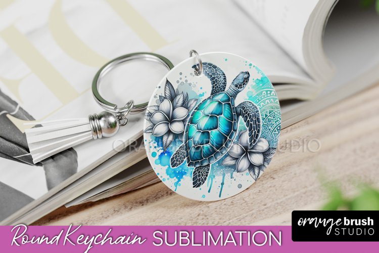 Sea Animals Keychain - Summer Keychain Sublimation Design