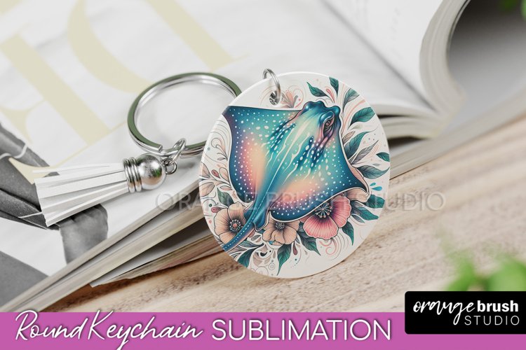 Sea Animals Keychain - Summer Keychain Sublimation Design
