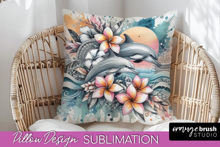 Sea Animals Pillow Cover - Beach Pillow Case Sublimation