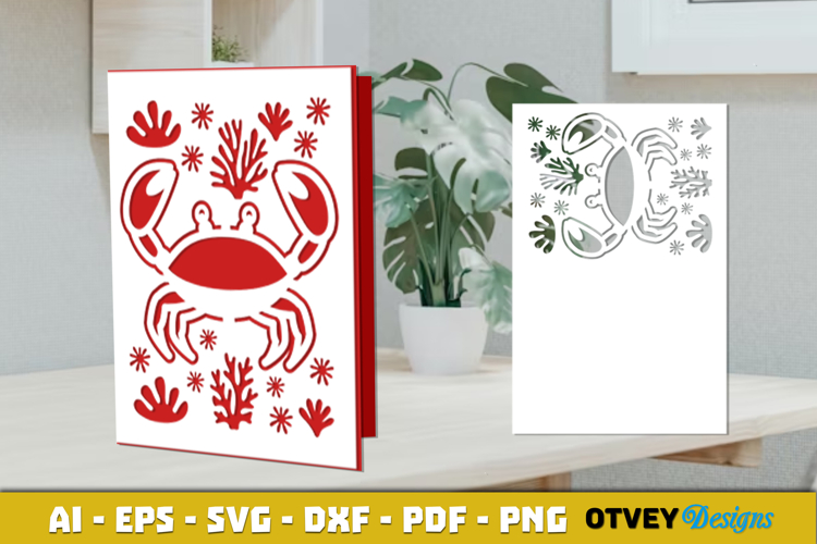 Sea Animals Card Cover Papercut