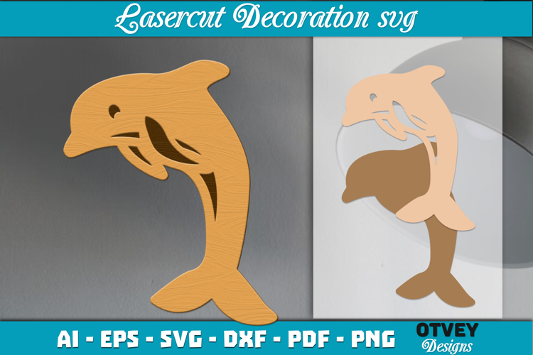 Sea Animals Lasercut Decoration SVG