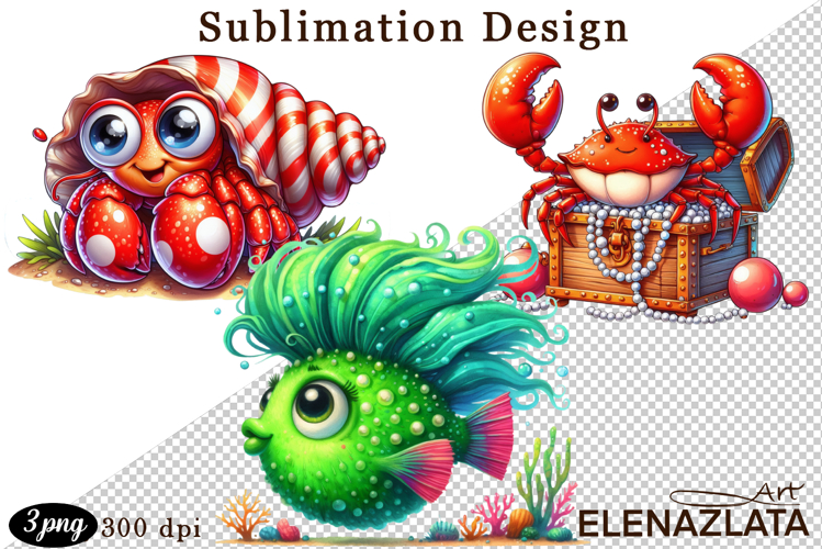 Sea Animals Clipart - Sea Animals Png