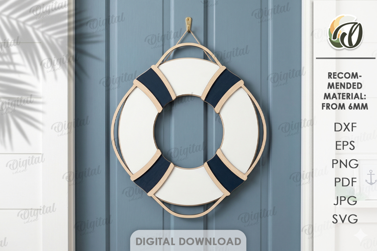 Sea Home Decor Laser Cut. Wall Decor. Door Sign SVG