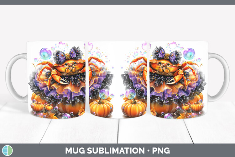 GorgeousSea Halloween Mug Wrap design.