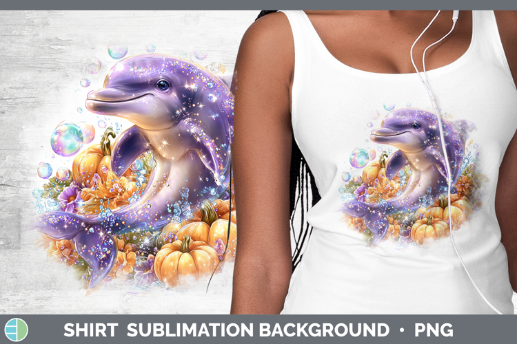 Sea Halloween Dolphin Shirt Sublimation Background Designs