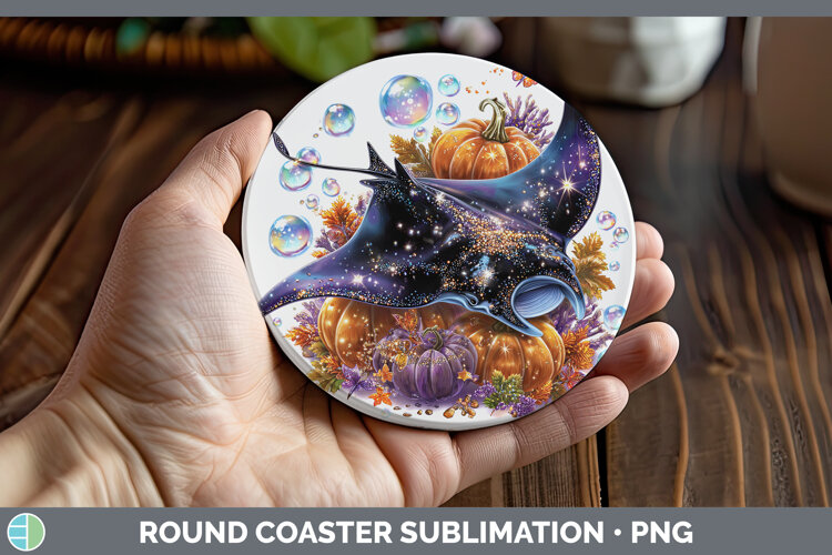 GorgeousSea Halloween Round Coaster design.