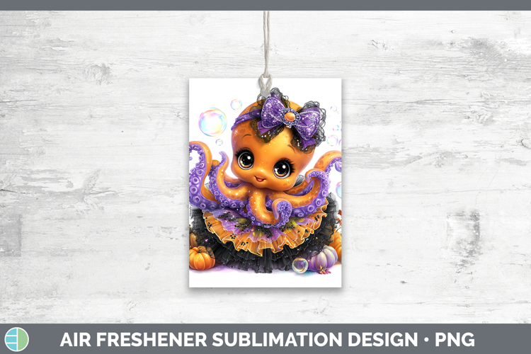 Sea Halloween Octopus Air Freshener Sublimation Car Freshene