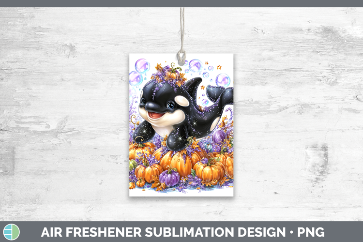 Sea Halloween Orca Air Freshener Sublimation Car Freshener D