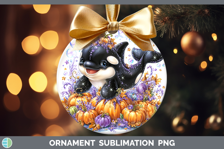 Sea Halloween Orca Ornament Sublimation Bauble Designs