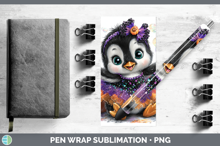 Sea Halloween Penguin Pen Wrap Sublimation Pen Designs