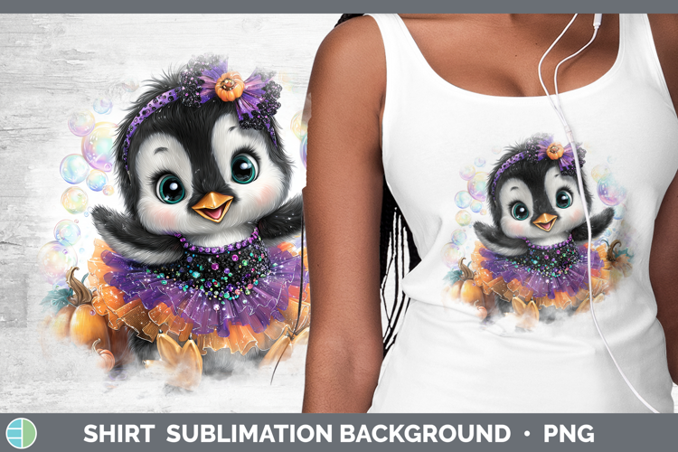 Sea Halloween Penguin Shirt Sublimation Background Designs
