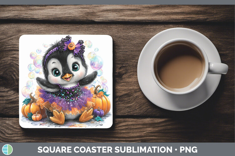 GorgeousSea Halloween Square Coaster design.