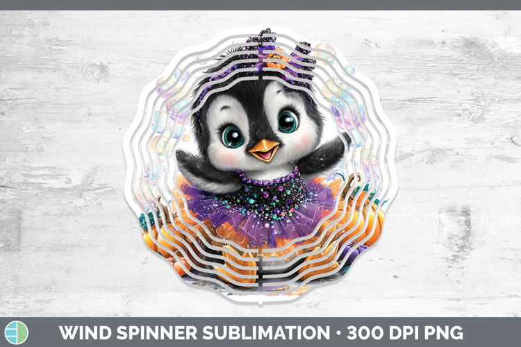 Sea Halloween Penguin Wind Spinner Sublimation Spinner Desig
