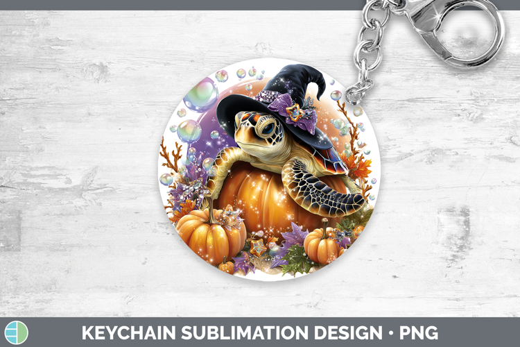Sea Halloween Sea turtle Keychain Sublimation Keyring Design