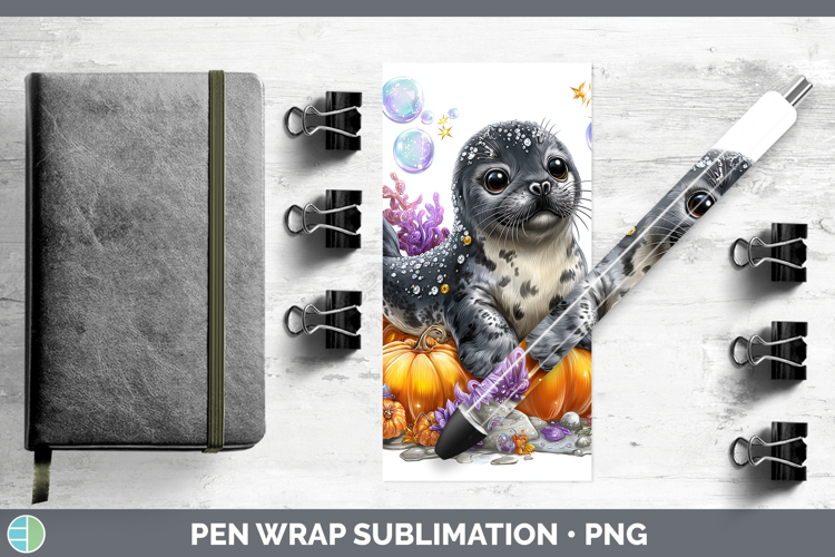 Sea Halloween Seal Pen Wrap Sublimation Pen Designs