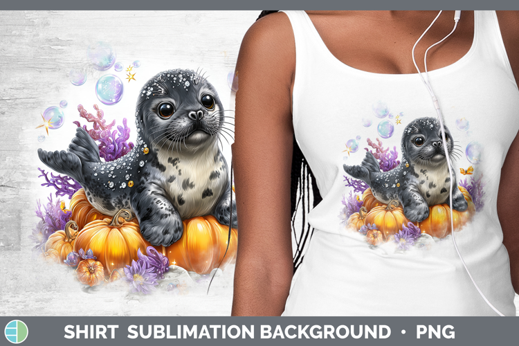 Sea Halloween Seal Shirt Sublimation Background Designs