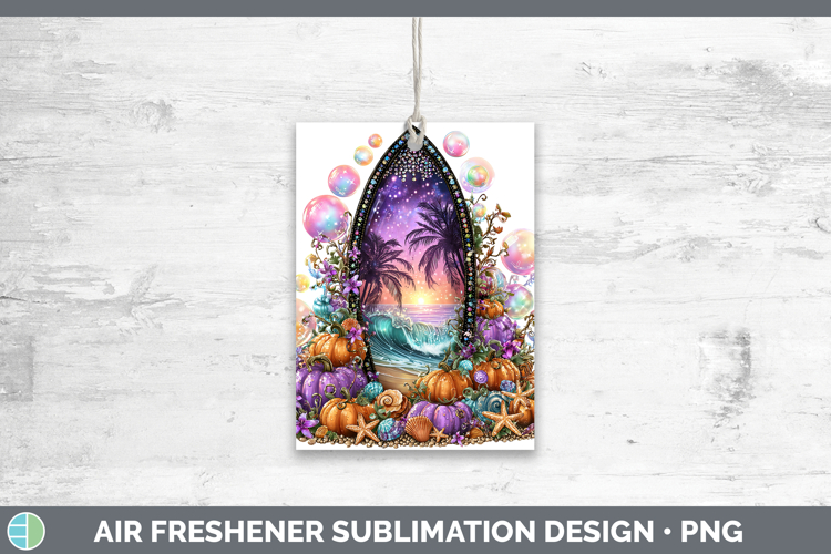 Sea Halloween Surfboard Air Freshener Sublimation Car Freshe