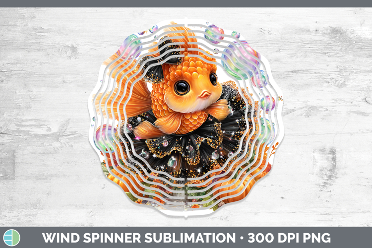 Sea Halloween Tropical Fish Wind Spinner Sublimation Spinner