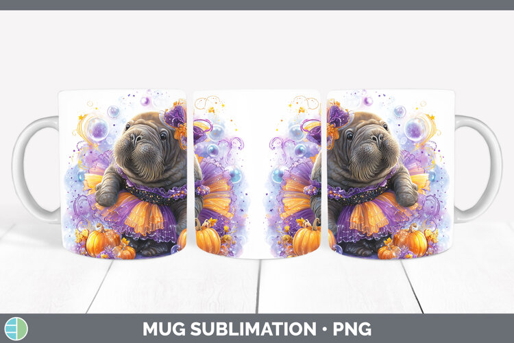 GorgeousSea Halloween Mug Wrap design.
