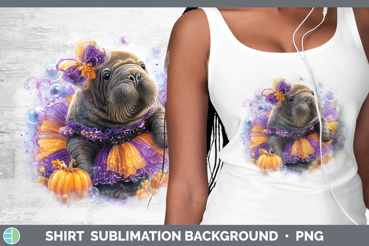 Sea Halloween Walrus Shirt Sublimation Background Designs