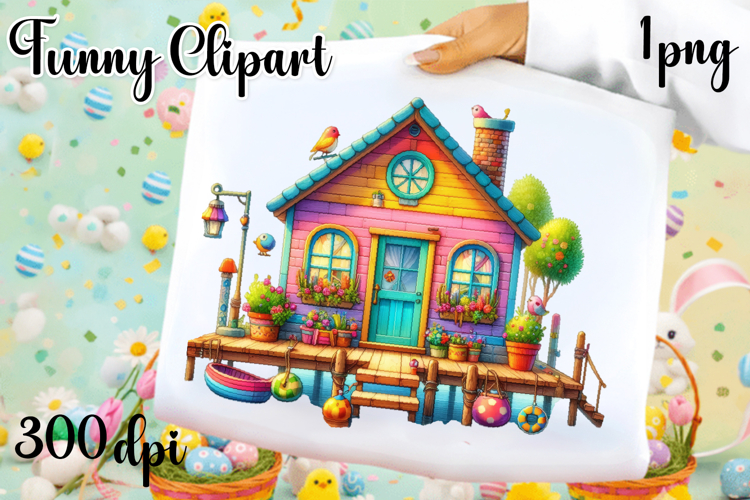 Watercolor Sea haus Clipart PNG | Fantasy Ocean haus
