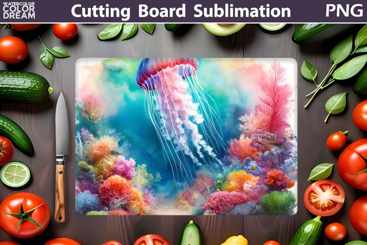 Sea Jellyfish Cutting Board | Summer Cutting Board