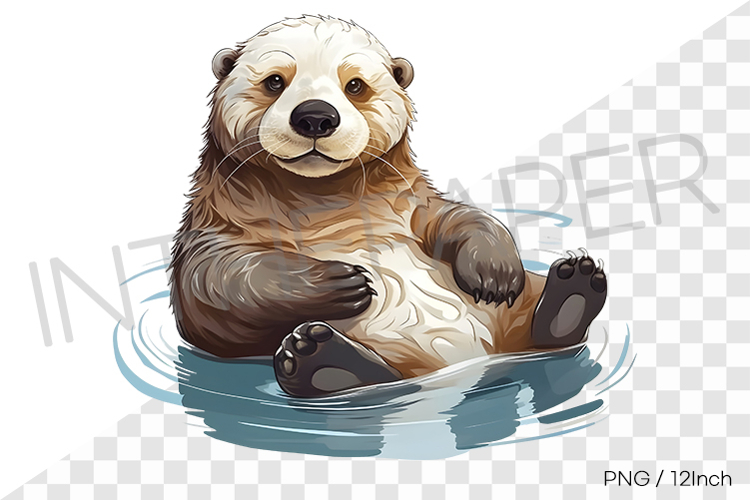 Sea Otter Clipart Image 15