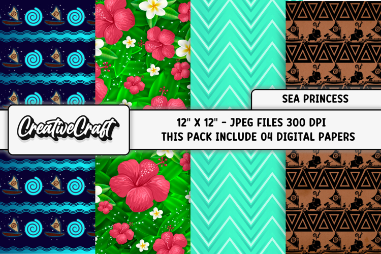 Beach Scrapbook Paper Image 15