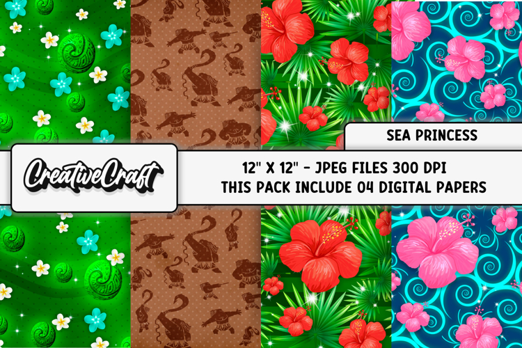 Beach Scrapbook Paper Image 13