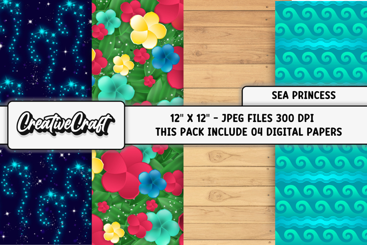Beach Scrapbook Paper Image 11