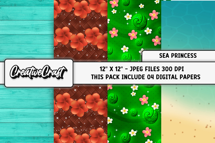 Beach Scrapbook Paper Image 10