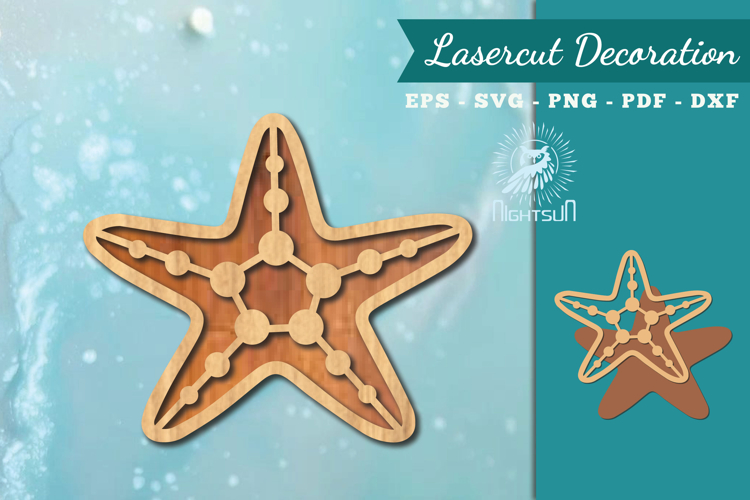 Sea Shell Lasercut Decoration SVG