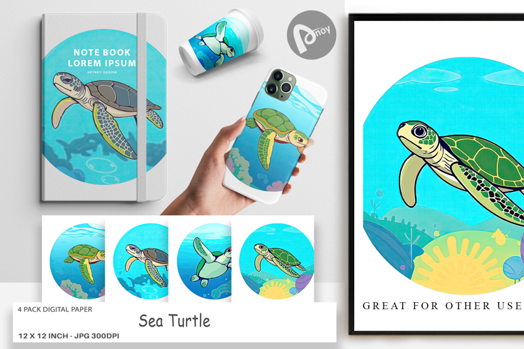 Sea Turtle Clipart Image 18