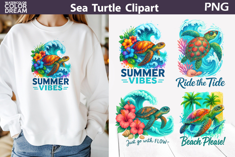 Sea Turtle Summer Quotes | Beach Shirt Sublimation