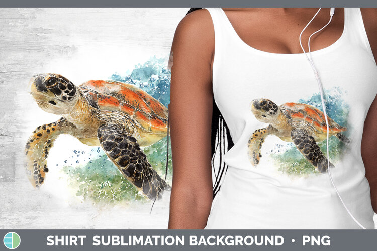GorgeousSea Turtle Sketch Shirt design.
