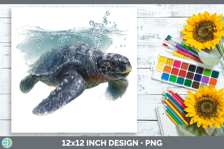 Leatherback Sea Turtle Sketch Paper Backgrounds Design